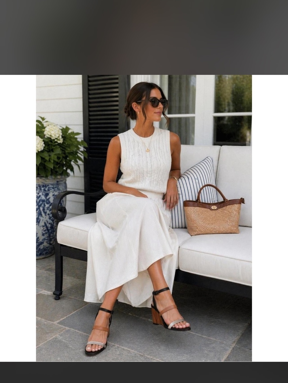 Sanctuary Black and Brown Strappy Block Heel Wedges